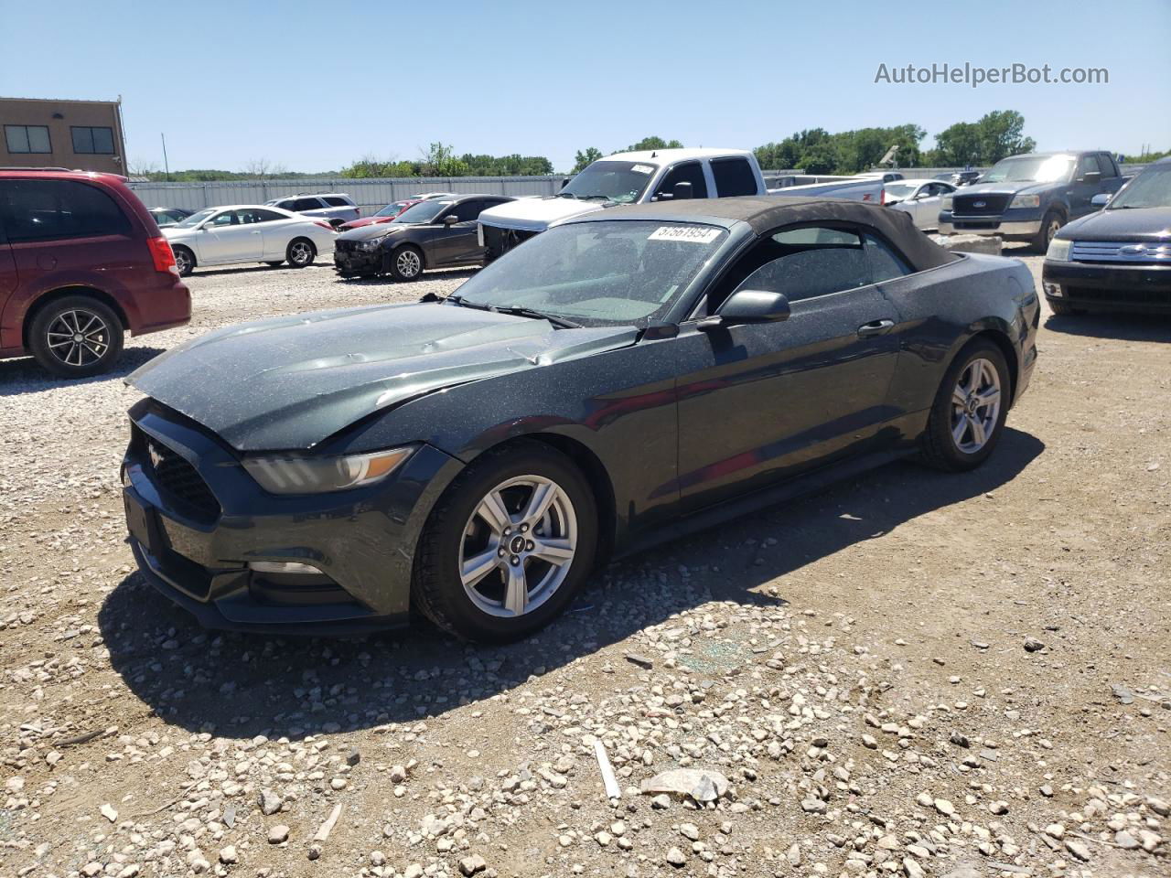 2015 Ford Mustang  Gray vin: 1FATP8EM6F5404215