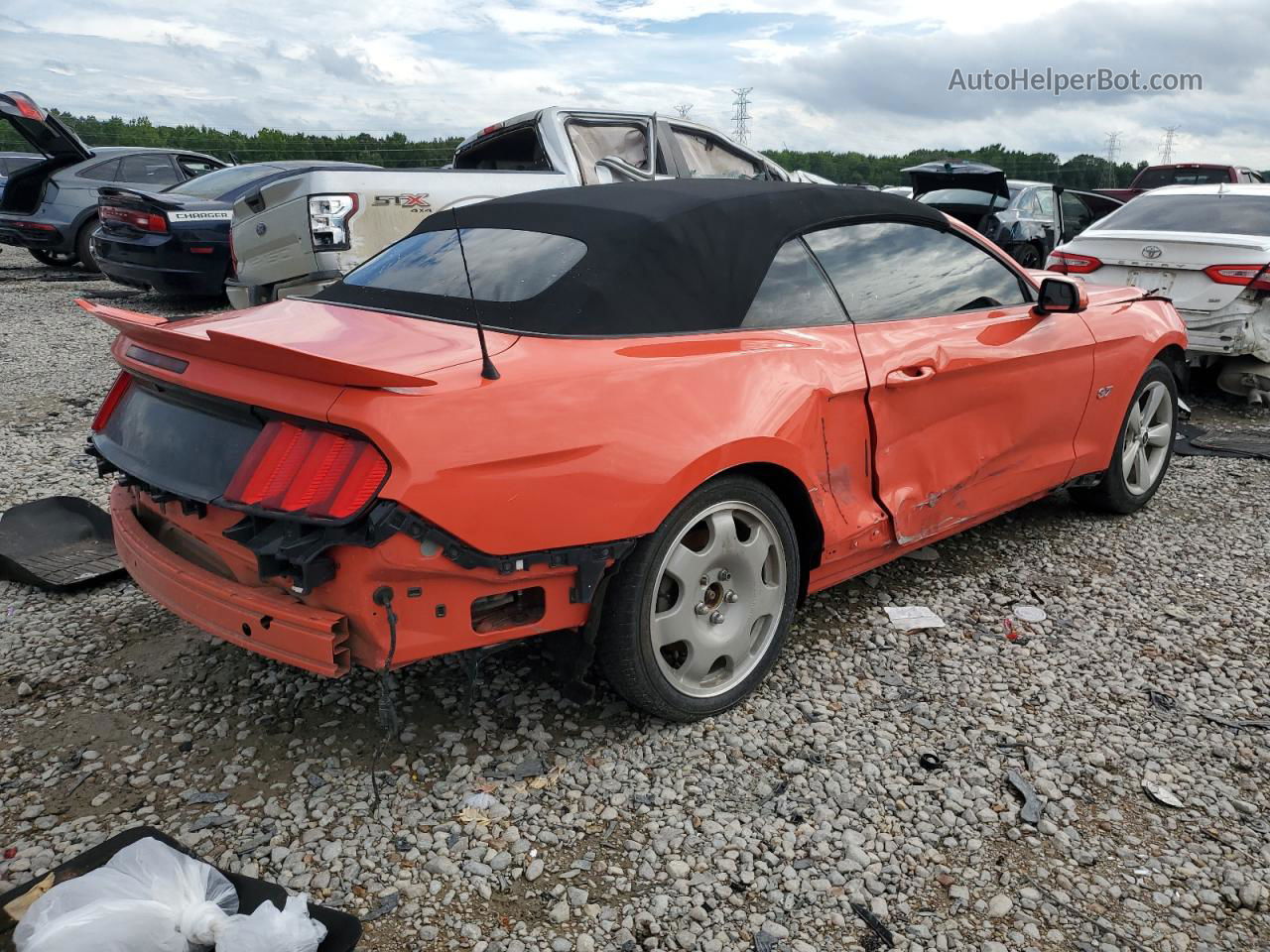 2016 Ford Mustang  Orange vin: 1FATP8EM6G5281517