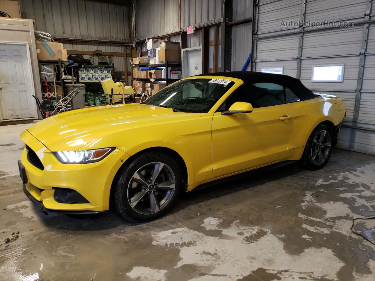 2016 Ford Mustang  Yellow vin: 1FATP8EM6G5304875