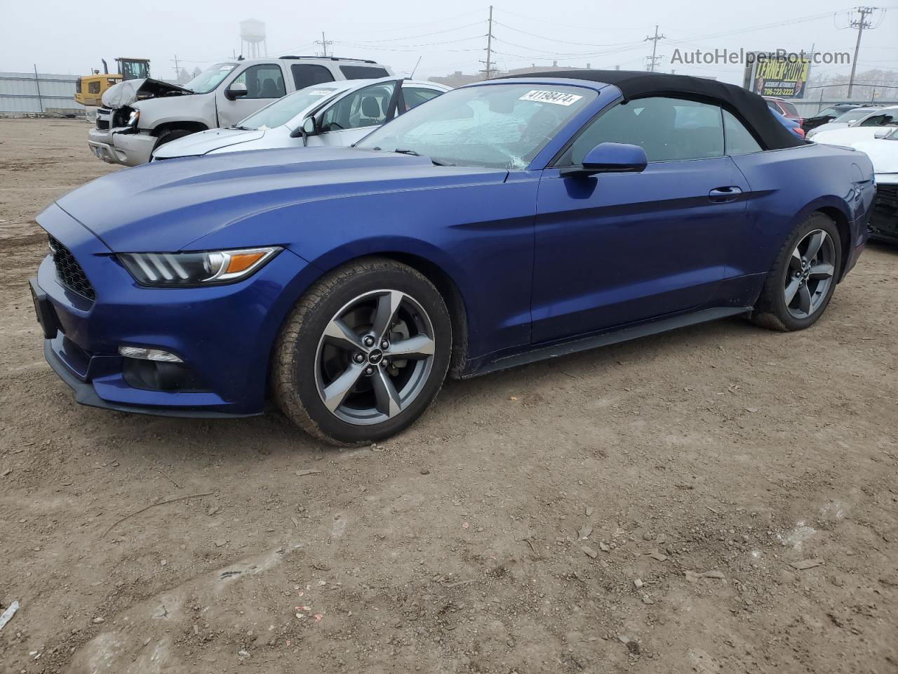 2016 Ford Mustang  Blue vin: 1FATP8EM7G5226610