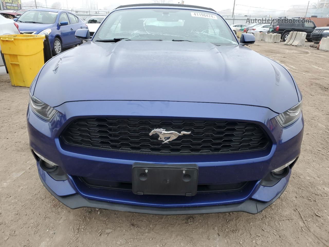 2016 Ford Mustang  Blue vin: 1FATP8EM7G5226610