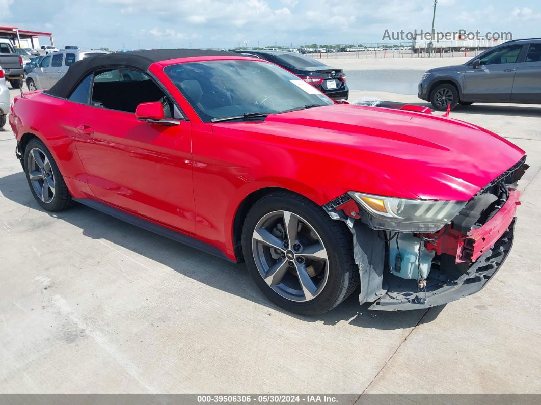 2015 Ford Mustang V6 Red vin: 1FATP8EM8F5330747