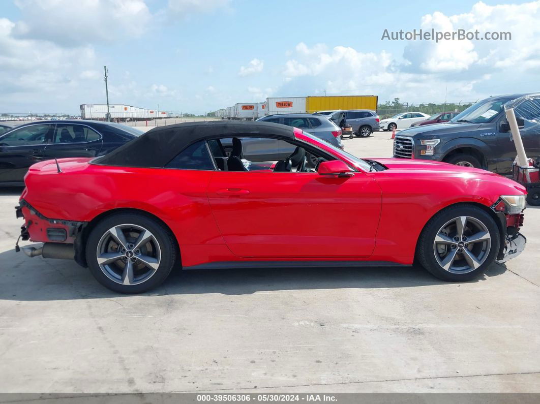 2015 Ford Mustang V6 Red vin: 1FATP8EM8F5330747