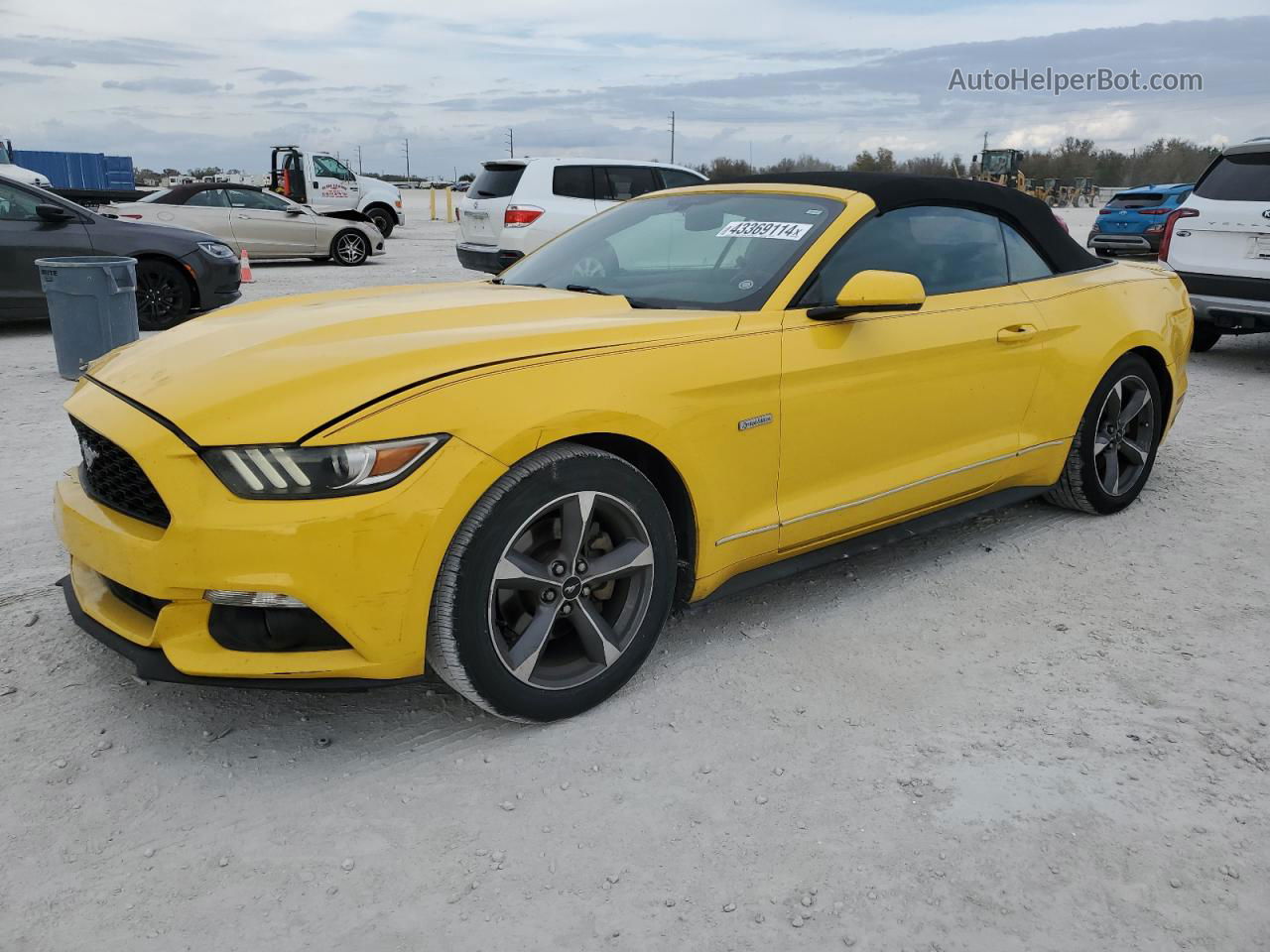 2015 Ford Mustang  Yellow vin: 1FATP8EM8F5377602