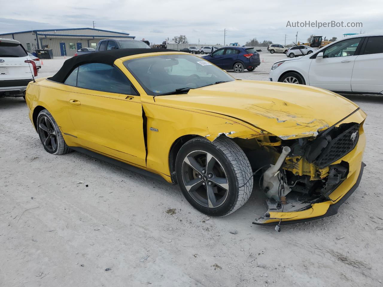 2015 Ford Mustang  Yellow vin: 1FATP8EM8F5377602