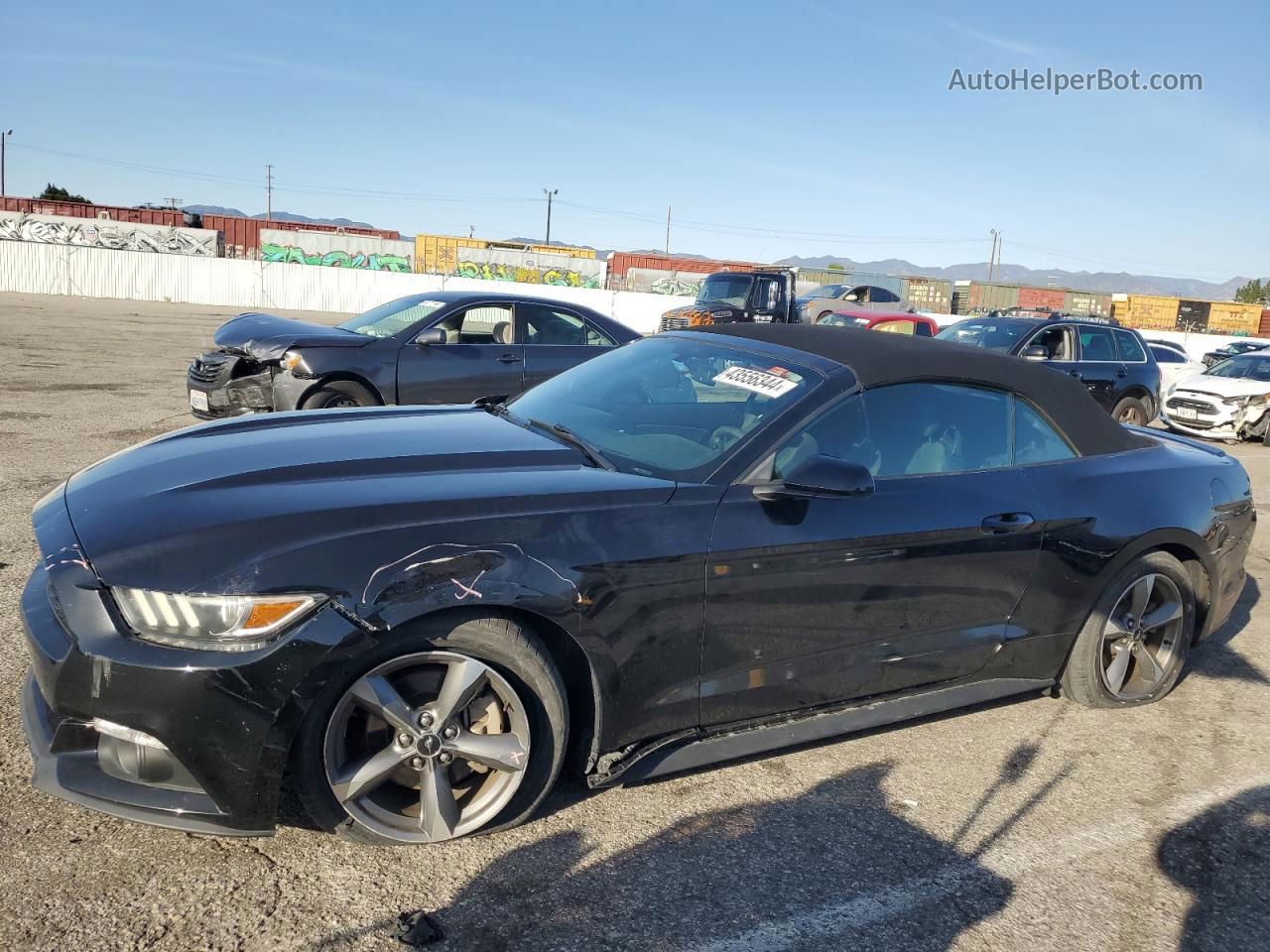 2017 Ford Mustang  Черный vin: 1FATP8EM8H5247807