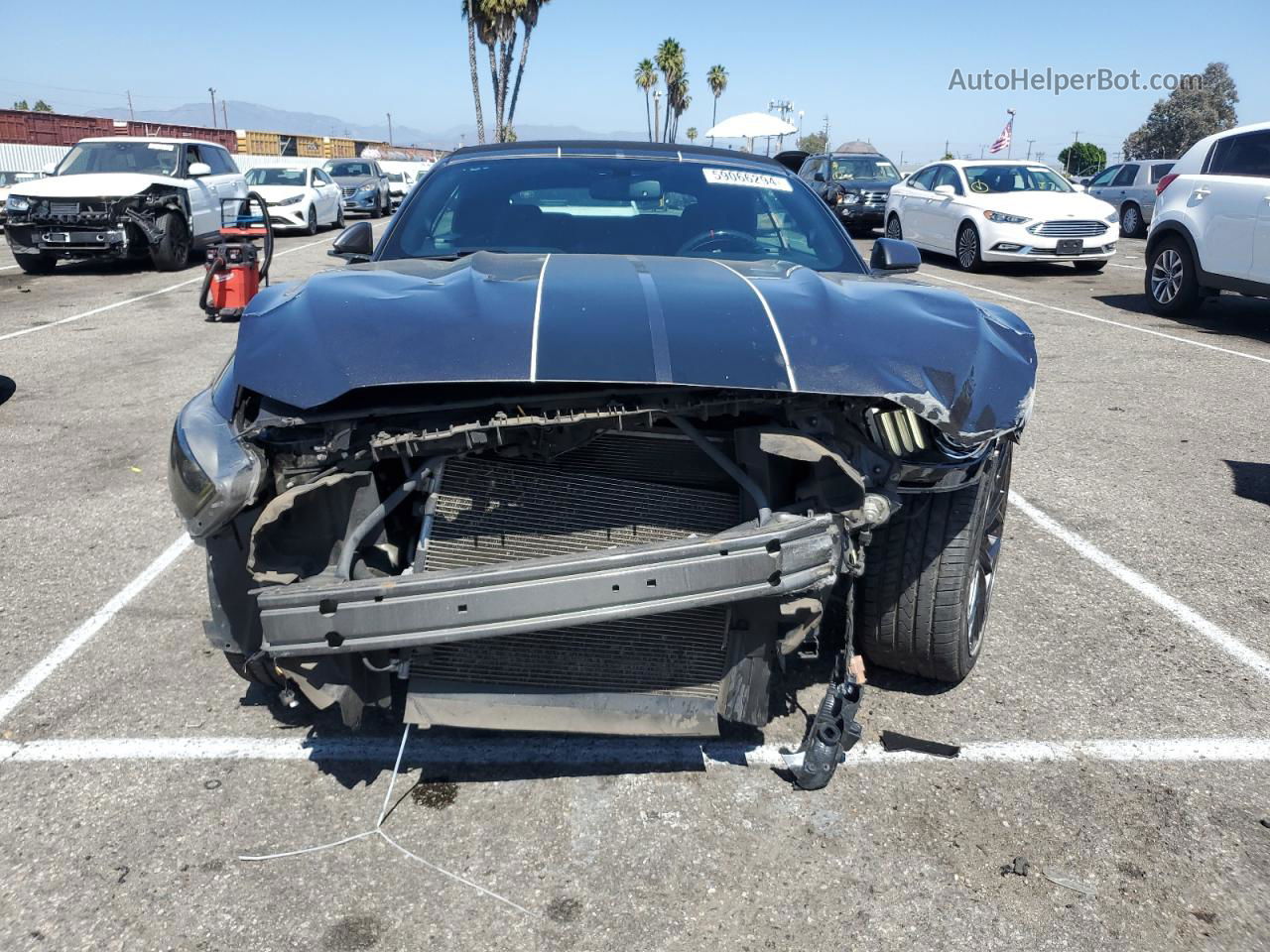 2015 Ford Mustang  Black vin: 1FATP8EM9F5427343