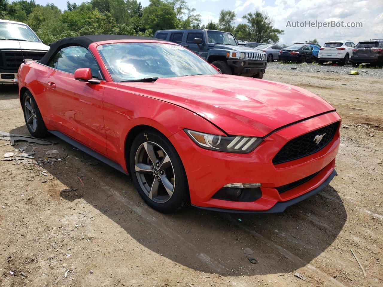 2015 Ford Mustang  Red vin: 1FATP8EMXF5335447