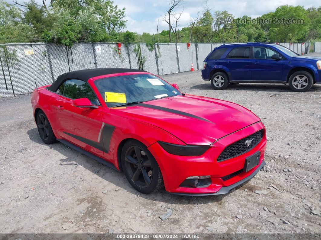 2015 Ford Mustang V6 Red vin: 1FATP8EMXF5400510