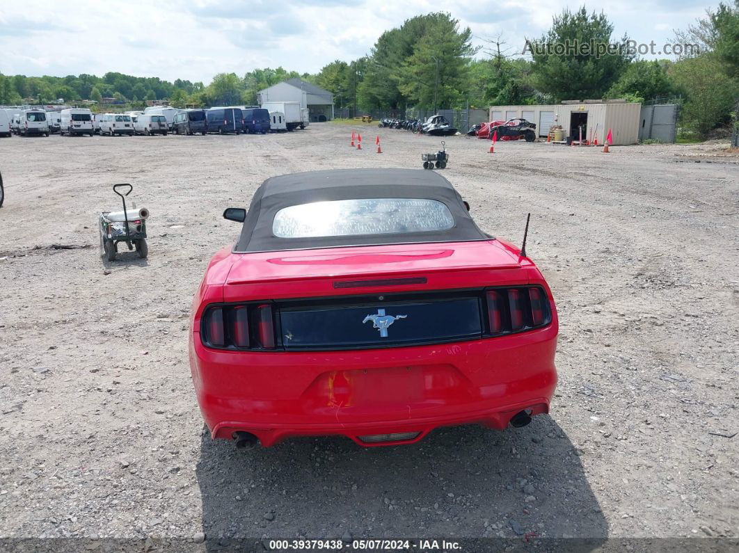 2015 Ford Mustang V6 Red vin: 1FATP8EMXF5400510