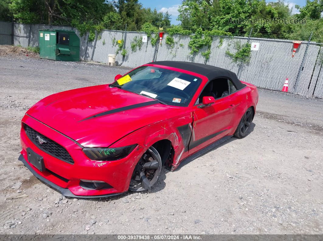 2015 Ford Mustang V6 Red vin: 1FATP8EMXF5400510