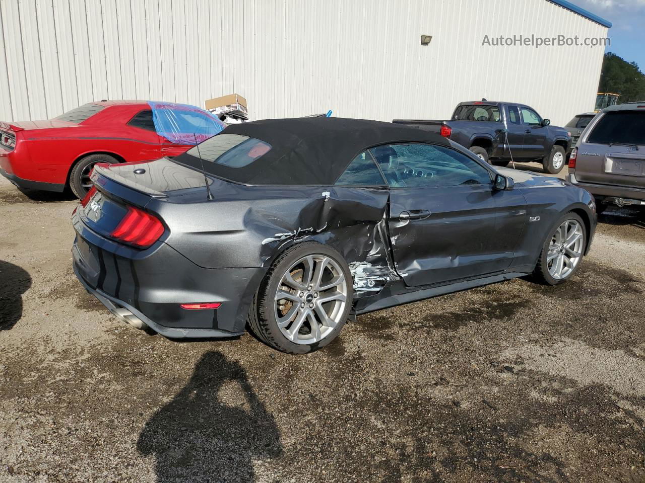 2020 Ford Mustang Gt Gray vin: 1FATP8FF0L5153574