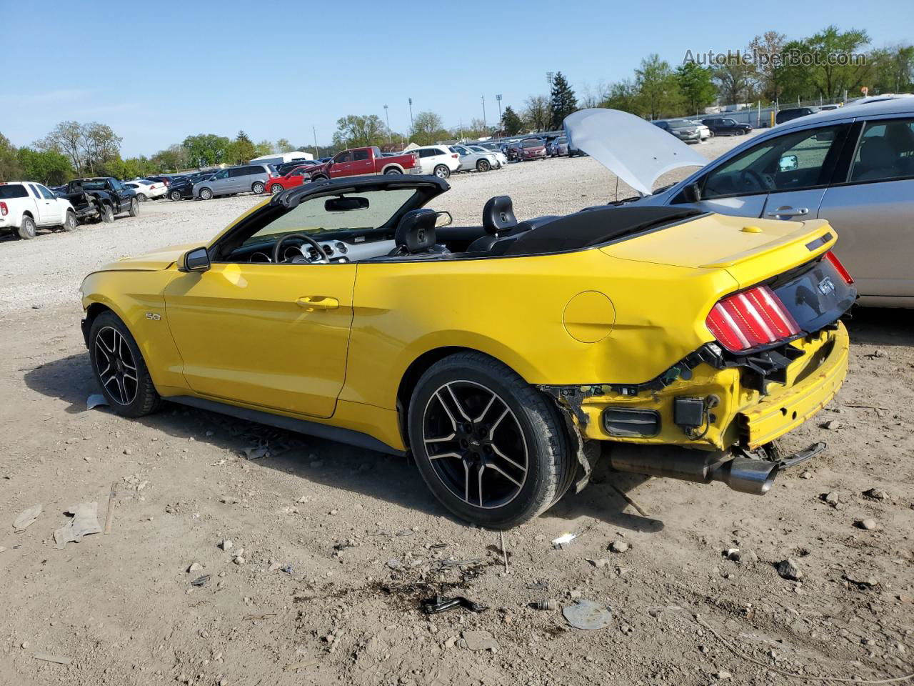 2015 Ford Mustang Gt Yellow vin: 1FATP8FF2F5427586