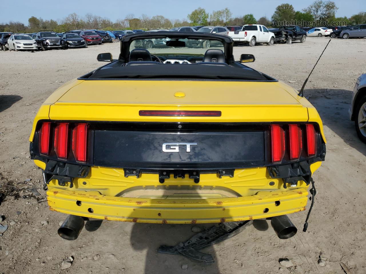 2015 Ford Mustang Gt Yellow vin: 1FATP8FF2F5427586