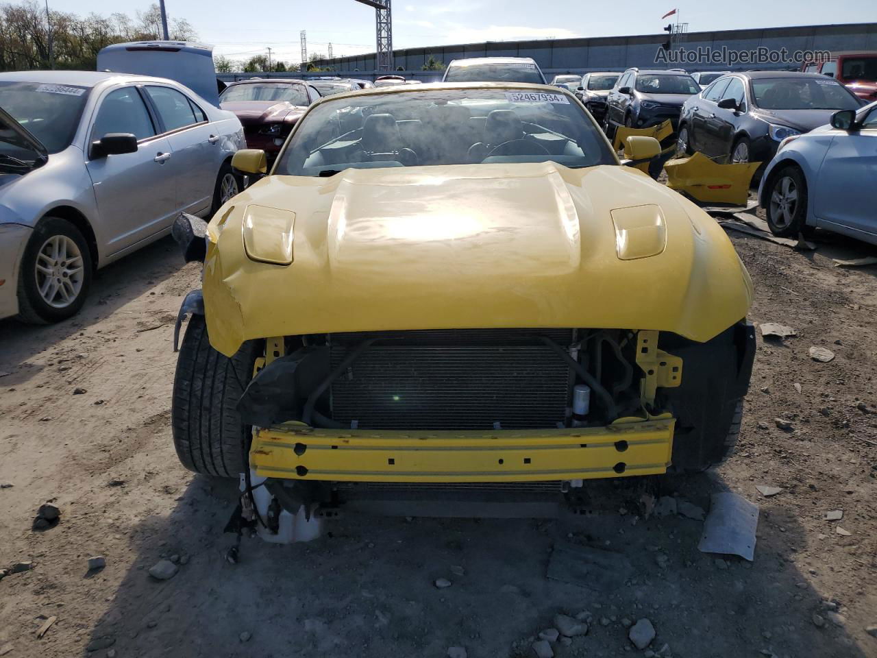 2015 Ford Mustang Gt Yellow vin: 1FATP8FF2F5427586