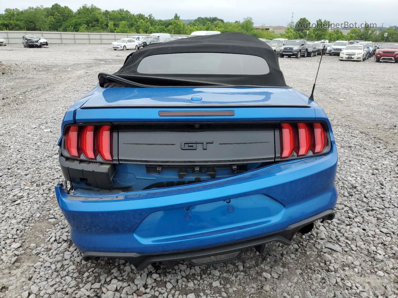 2020 Ford Mustang Gt Синий vin: 1FATP8FF3L5181384