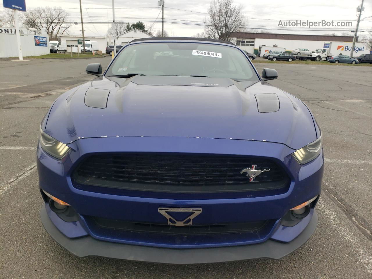 2016 Ford Mustang Gt Blue vin: 1FATP8FF4G5238794