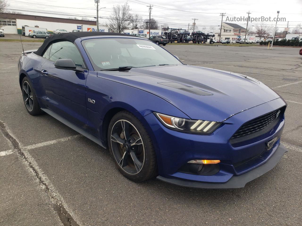 2016 Ford Mustang Gt Blue vin: 1FATP8FF4G5238794