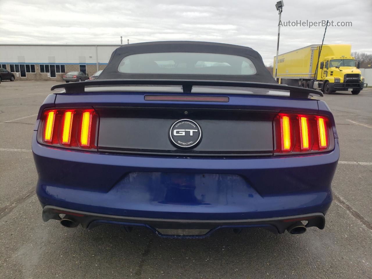 2016 Ford Mustang Gt Blue vin: 1FATP8FF4G5238794