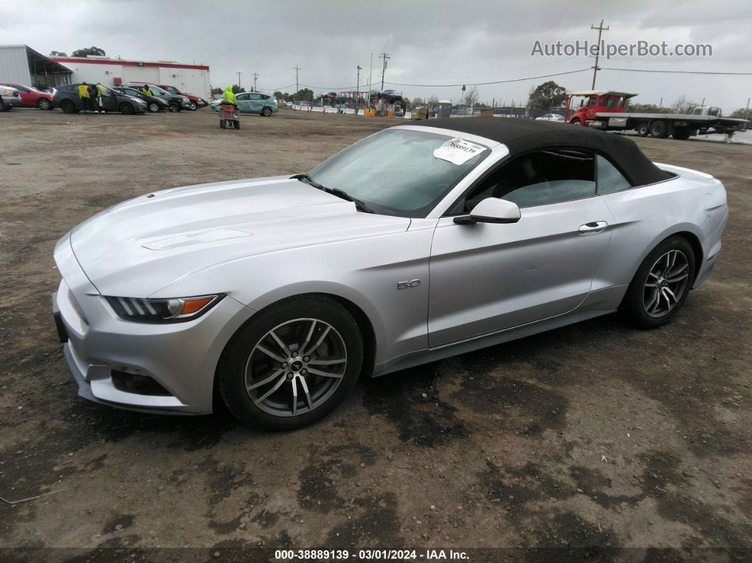 2016 Ford Mustang Gt Silver vin: 1FATP8FF5G5222863
