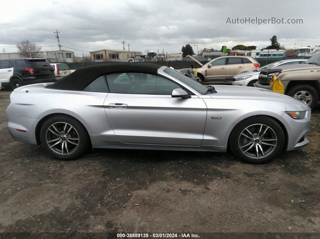 2016 Ford Mustang Gt Silver vin: 1FATP8FF5G5222863