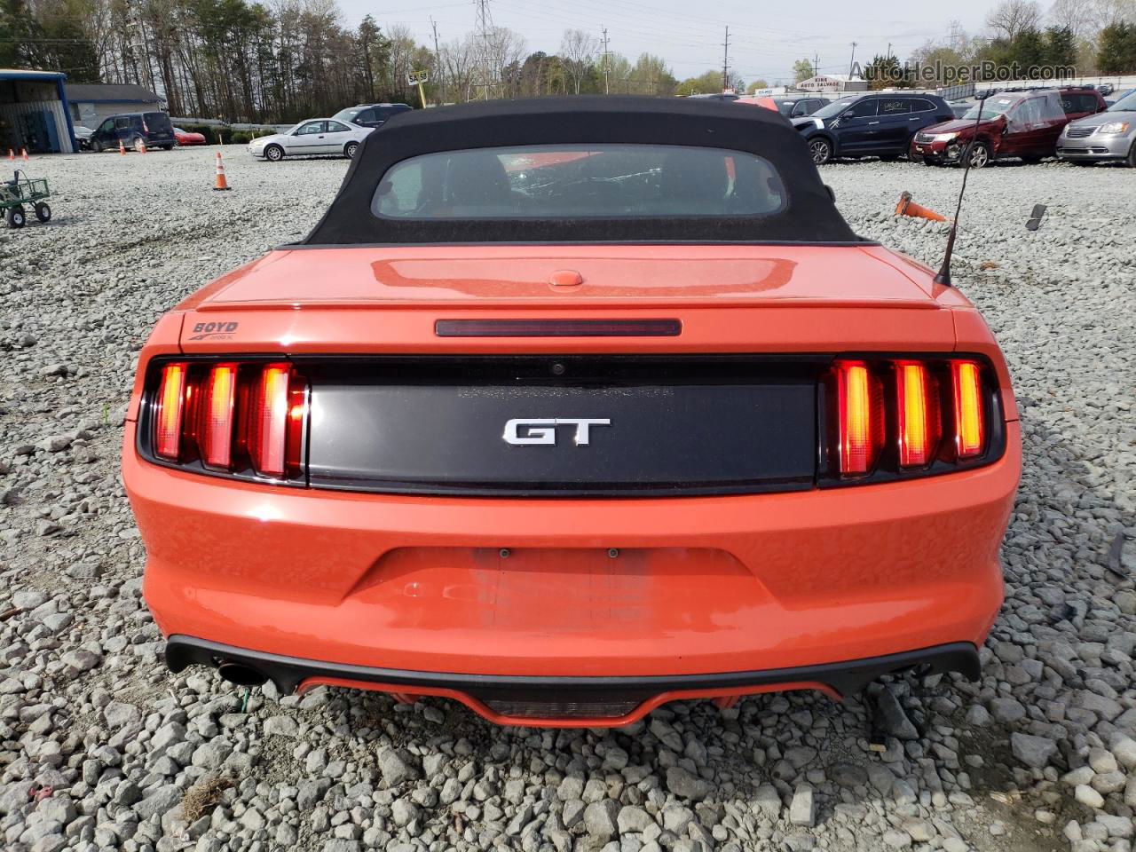 2016 Ford Mustang Gt Orange vin: 1FATP8FF5G5312269