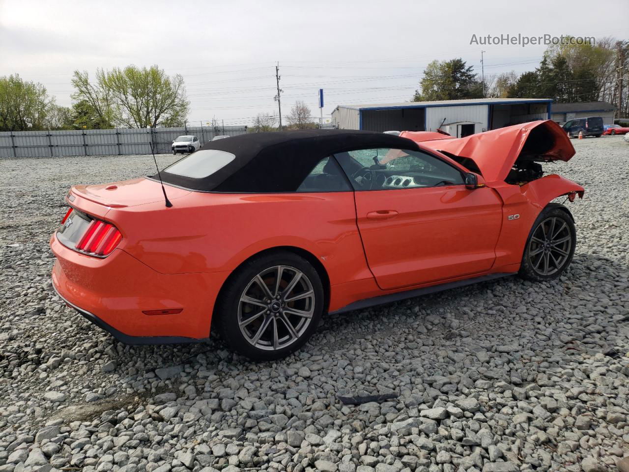 2016 Ford Mustang Gt Orange vin: 1FATP8FF5G5312269