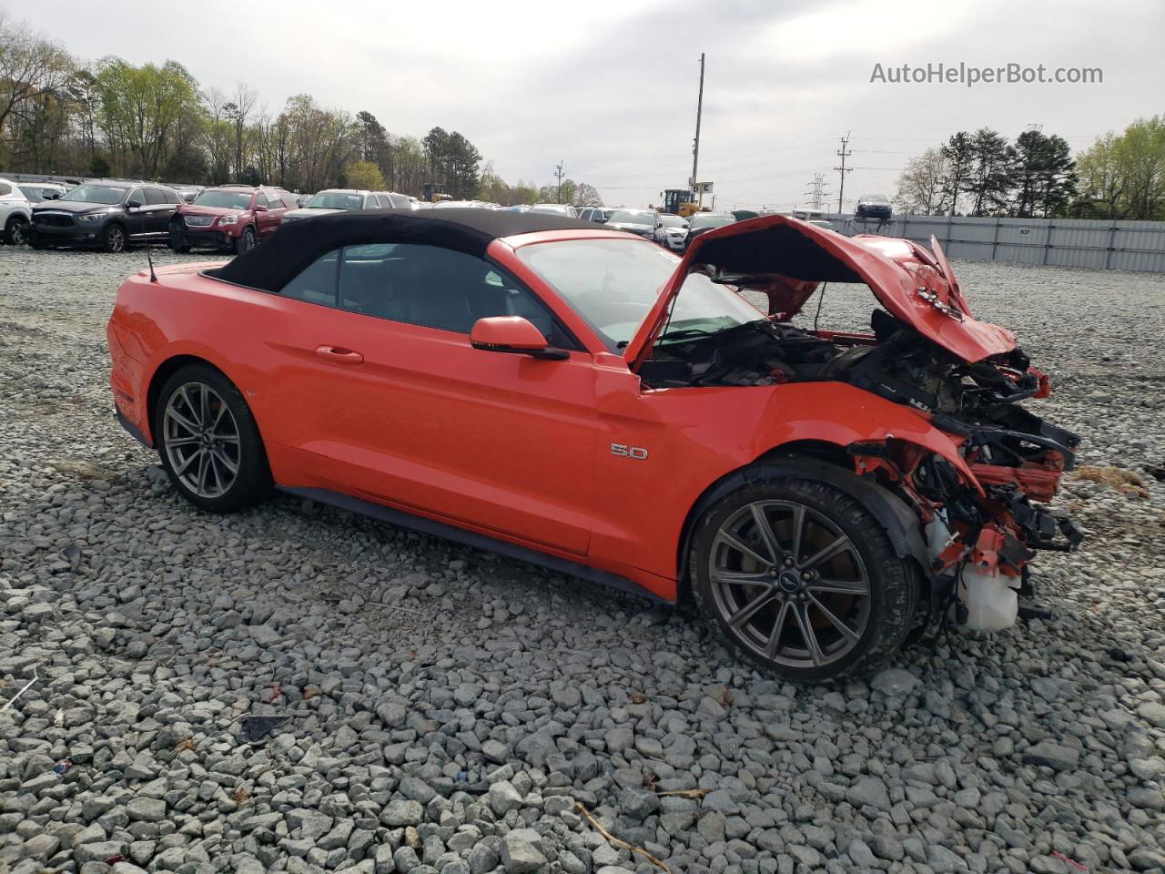 2016 Ford Mustang Gt Orange vin: 1FATP8FF5G5312269