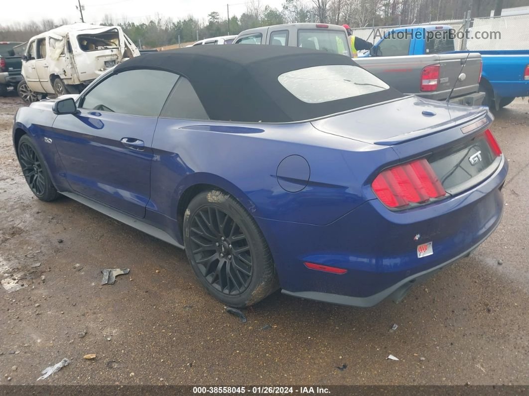 2015 Ford Mustang Gt Premium Blue vin: 1FATP8FF6F5374388