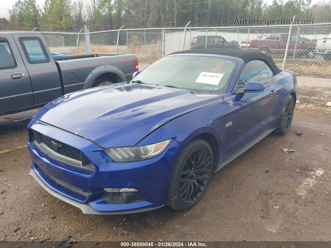 2015 Ford Mustang Gt Premium Blue vin: 1FATP8FF6F5374388