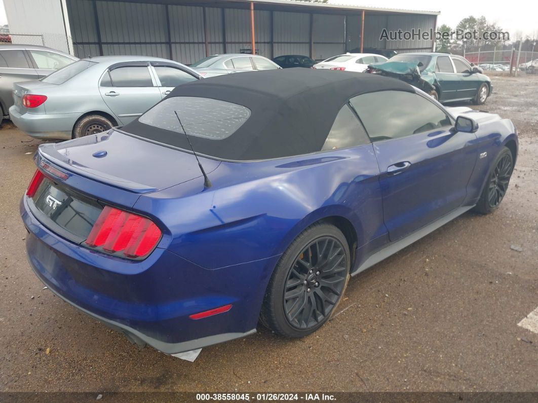 2015 Ford Mustang Gt Premium Blue vin: 1FATP8FF6F5374388