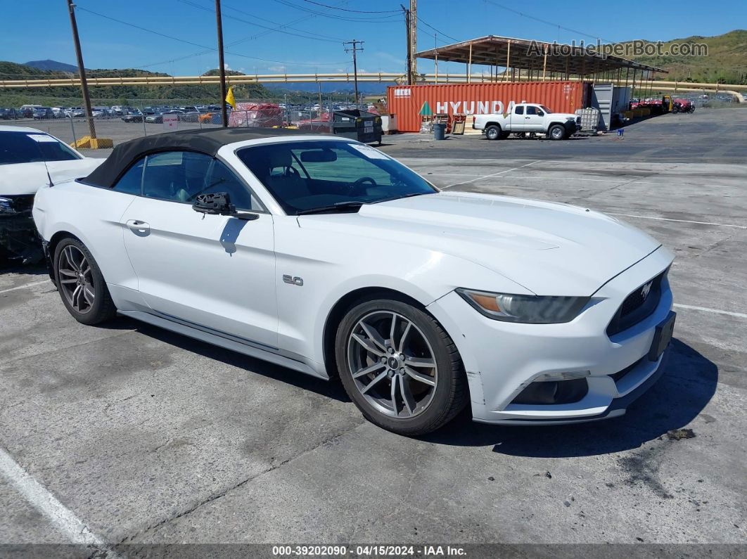 2015 Ford Mustang Gt Premium Белый vin: 1FATP8FF7F5326950