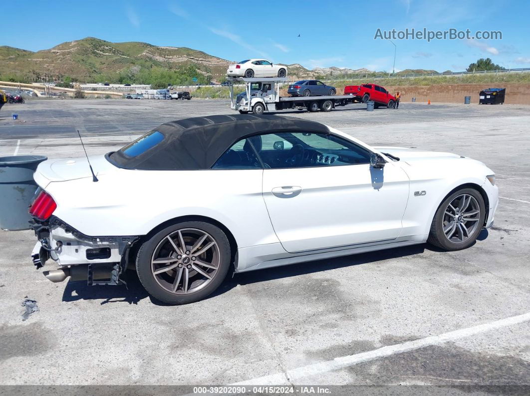 2015 Ford Mustang Gt Premium White vin: 1FATP8FF7F5326950