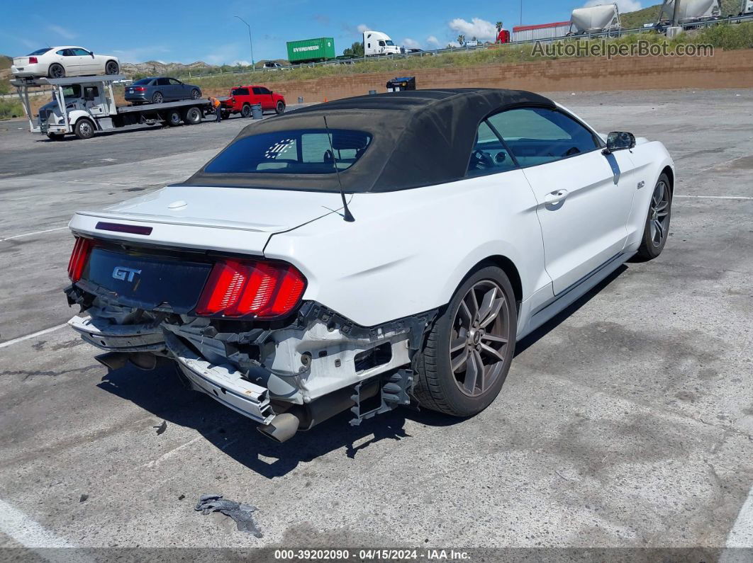 2015 Ford Mustang Gt Premium White vin: 1FATP8FF7F5326950