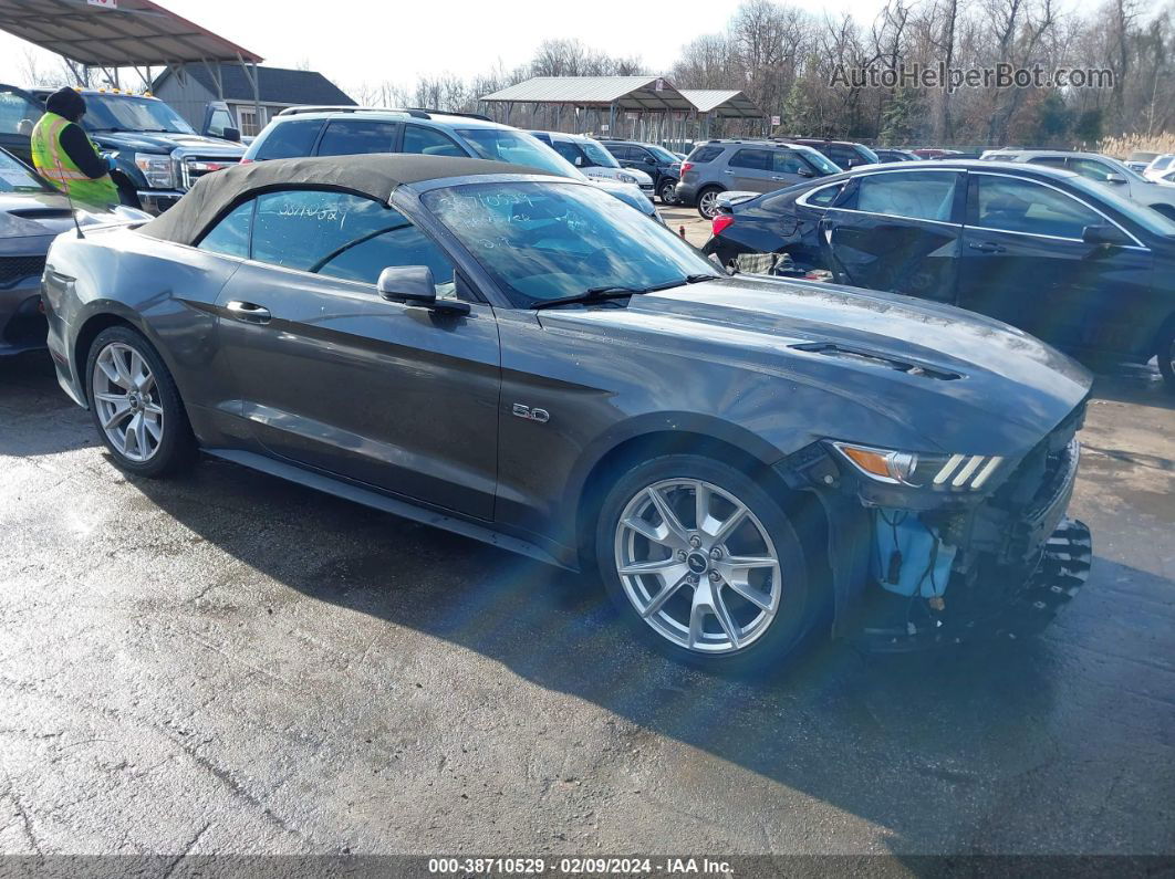 2015 Ford Mustang Gt Premium Gray vin: 1FATP8FF8F5365319