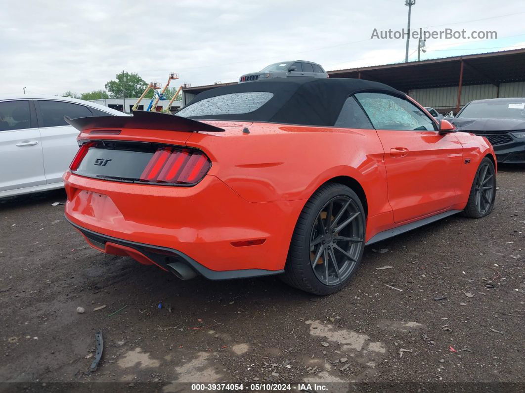 2016 Ford Mustang Gt Premium Orange vin: 1FATP8FFXG5312218