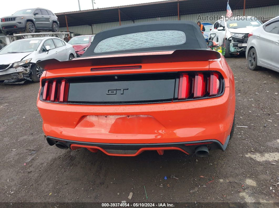 2016 Ford Mustang Gt Premium Orange vin: 1FATP8FFXG5312218