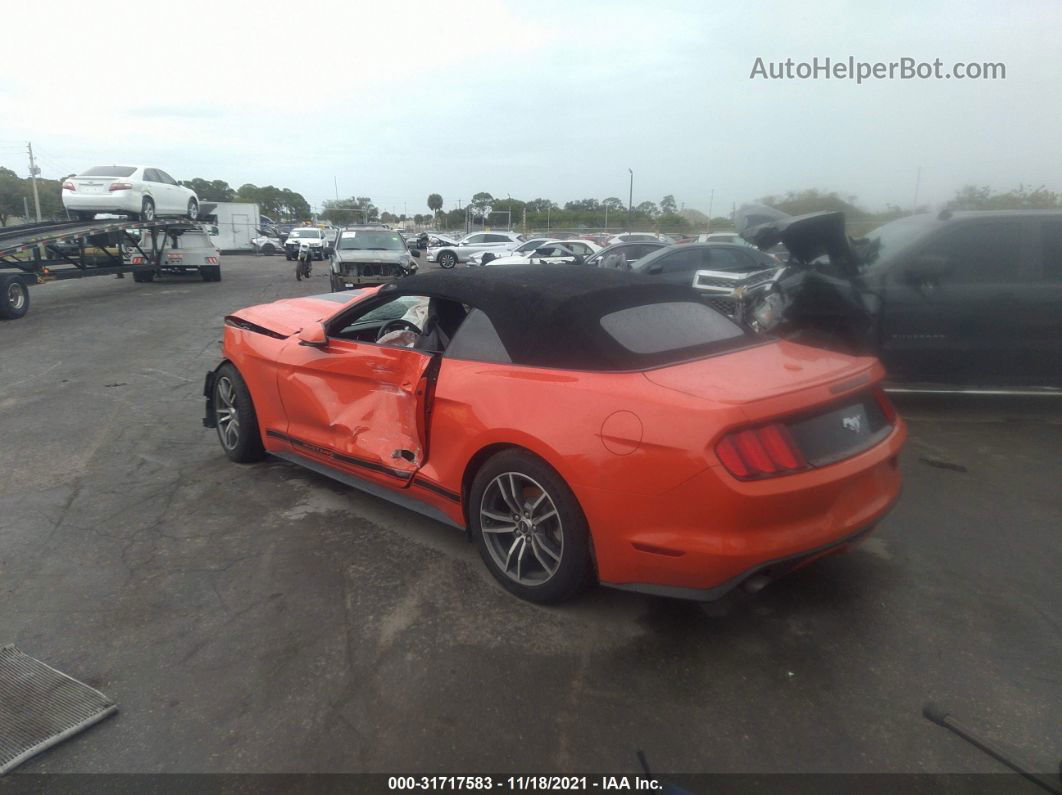 2015 Ford Mustang Ecoboost Premium Orange vin: 1FATP8UH0F5396696