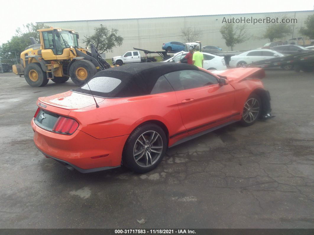 2015 Ford Mustang Ecoboost Premium Orange vin: 1FATP8UH0F5396696