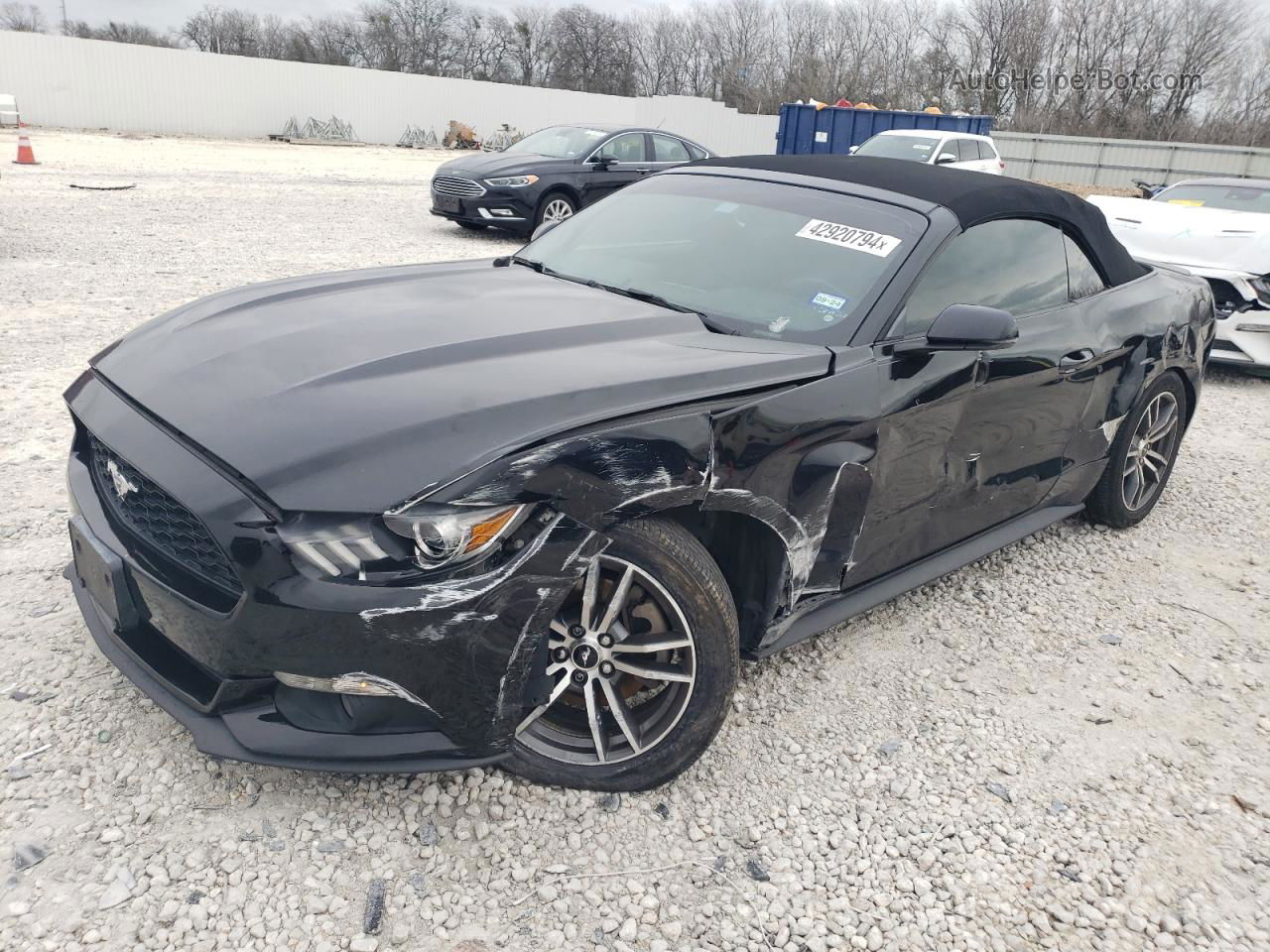 2015 Ford Mustang  Black vin: 1FATP8UH0F5419345