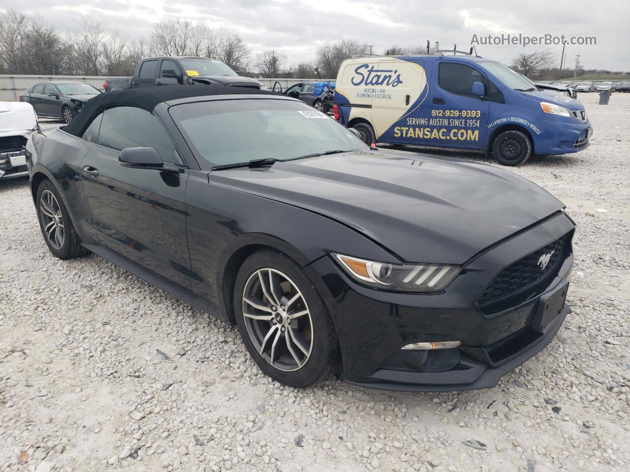 2015 Ford Mustang  Black vin: 1FATP8UH0F5419345