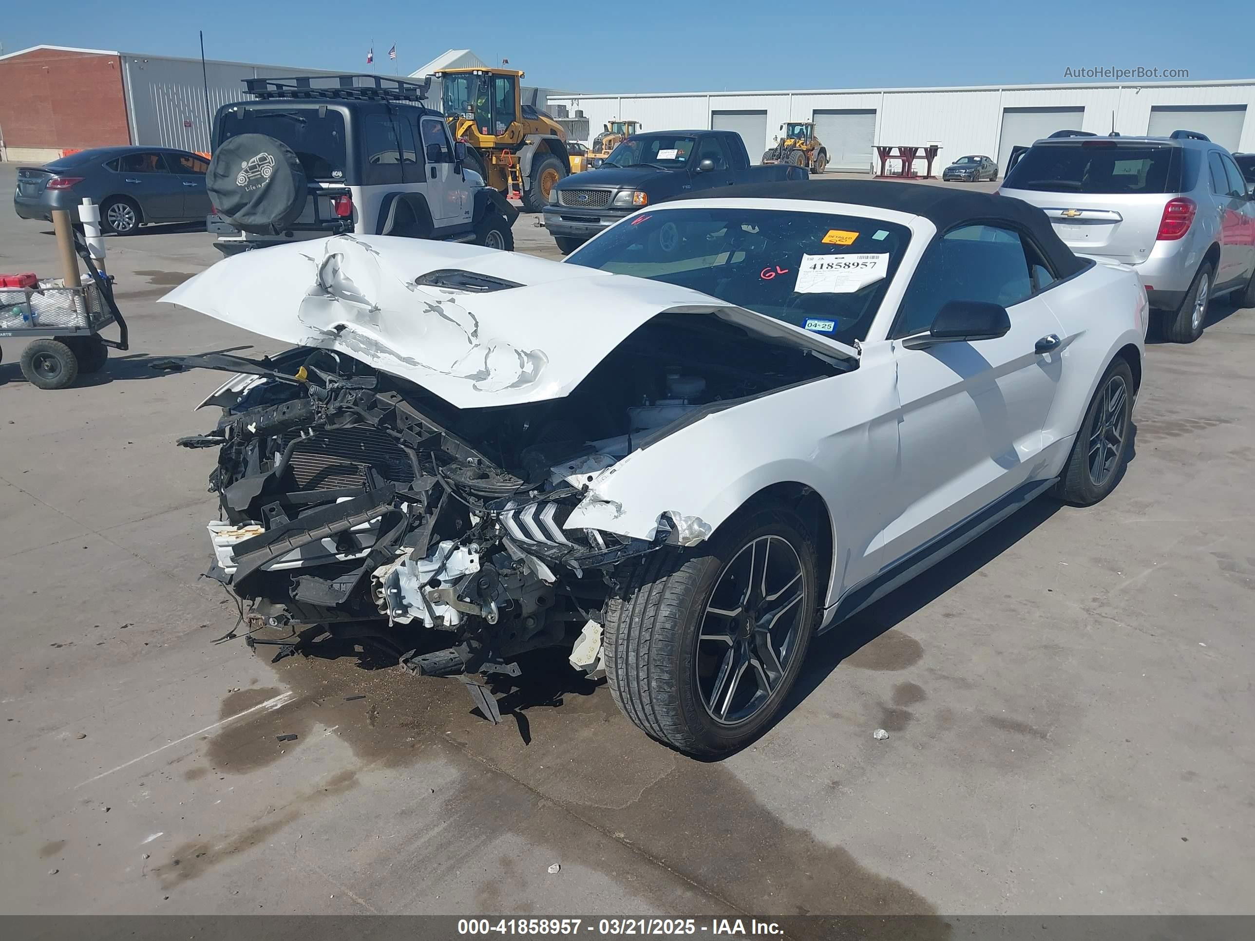 2020 Ford Mustang Ecoboost Premium White vin: 1FATP8UH0L5119932