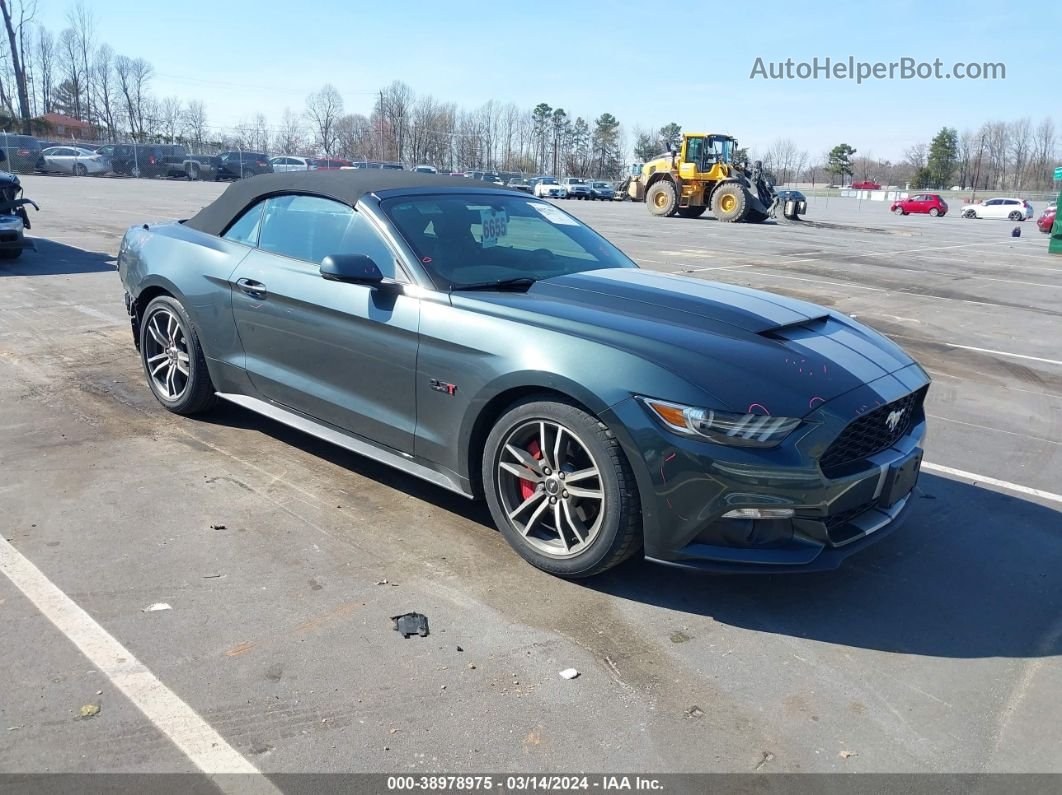 2015 Ford Mustang Ecoboost Premium Green vin: 1FATP8UH1F5423159