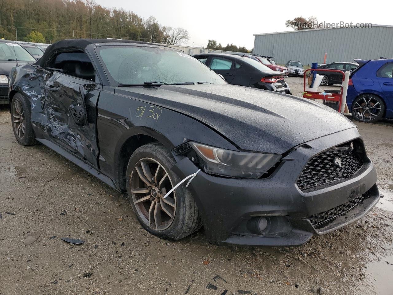 2015 Ford Mustang  Black vin: 1FATP8UH1F5426501