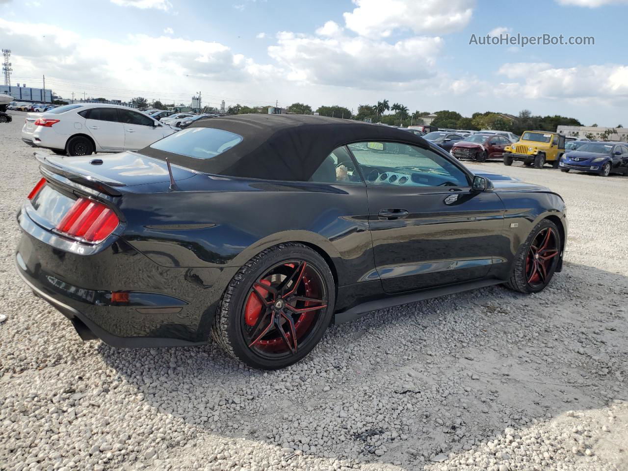 2016 Ford Mustang  Black vin: 1FATP8UH2G5216524