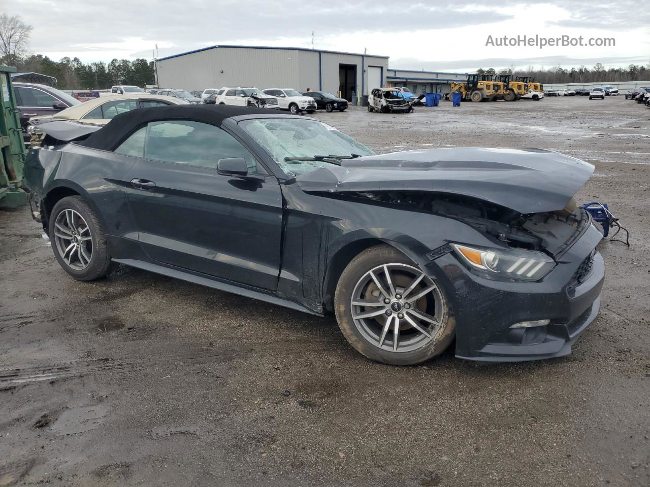 2016 Ford Mustang  Black vin: 1FATP8UH2G5299694