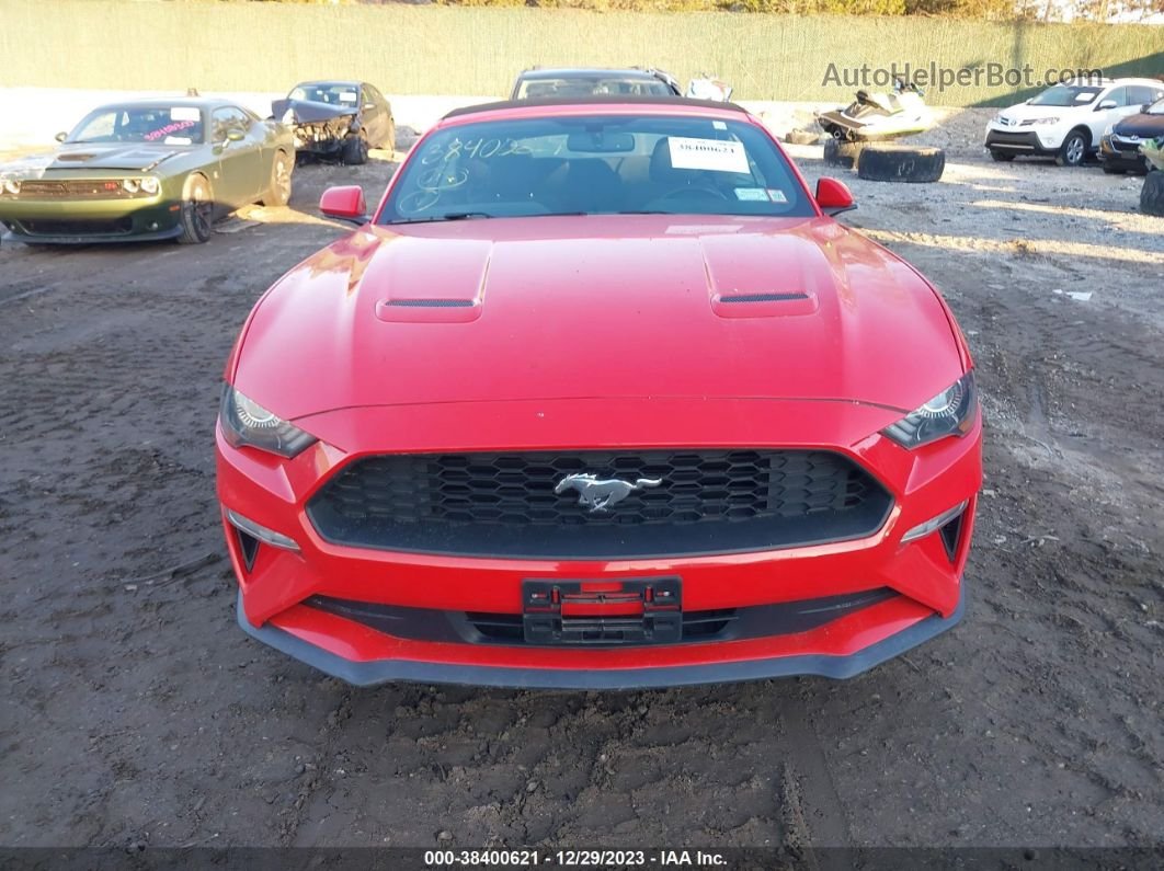 2019 Ford Mustang Ecoboost Red vin: 1FATP8UH2K5158942