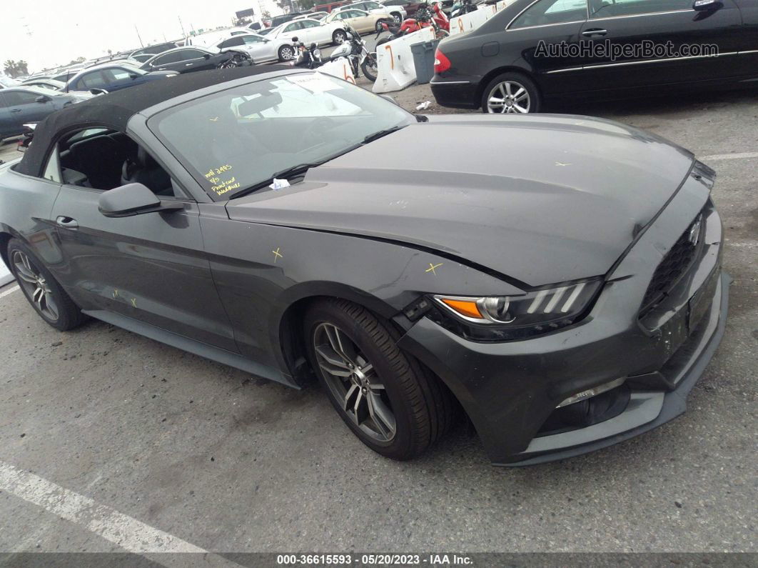 2016 Ford Mustang Ecoboost Premium Gray vin: 1FATP8UH3G5324246