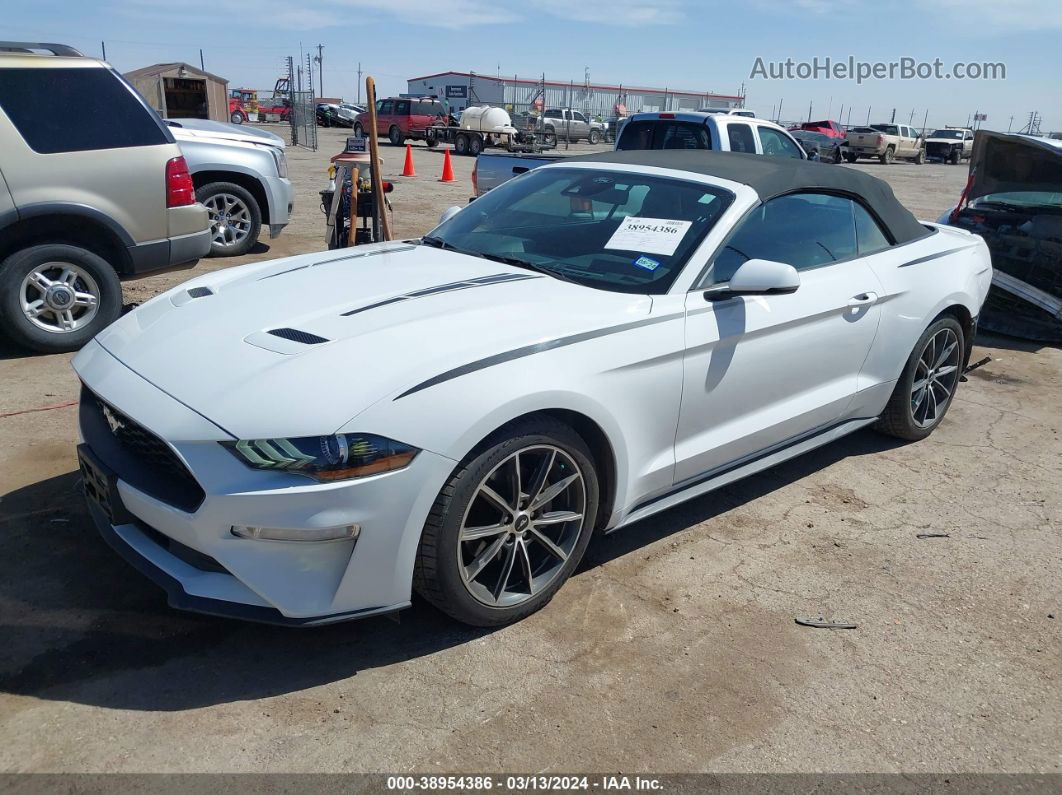 2019 Ford Mustang Ecoboost Premium White vin: 1FATP8UH3K5159730