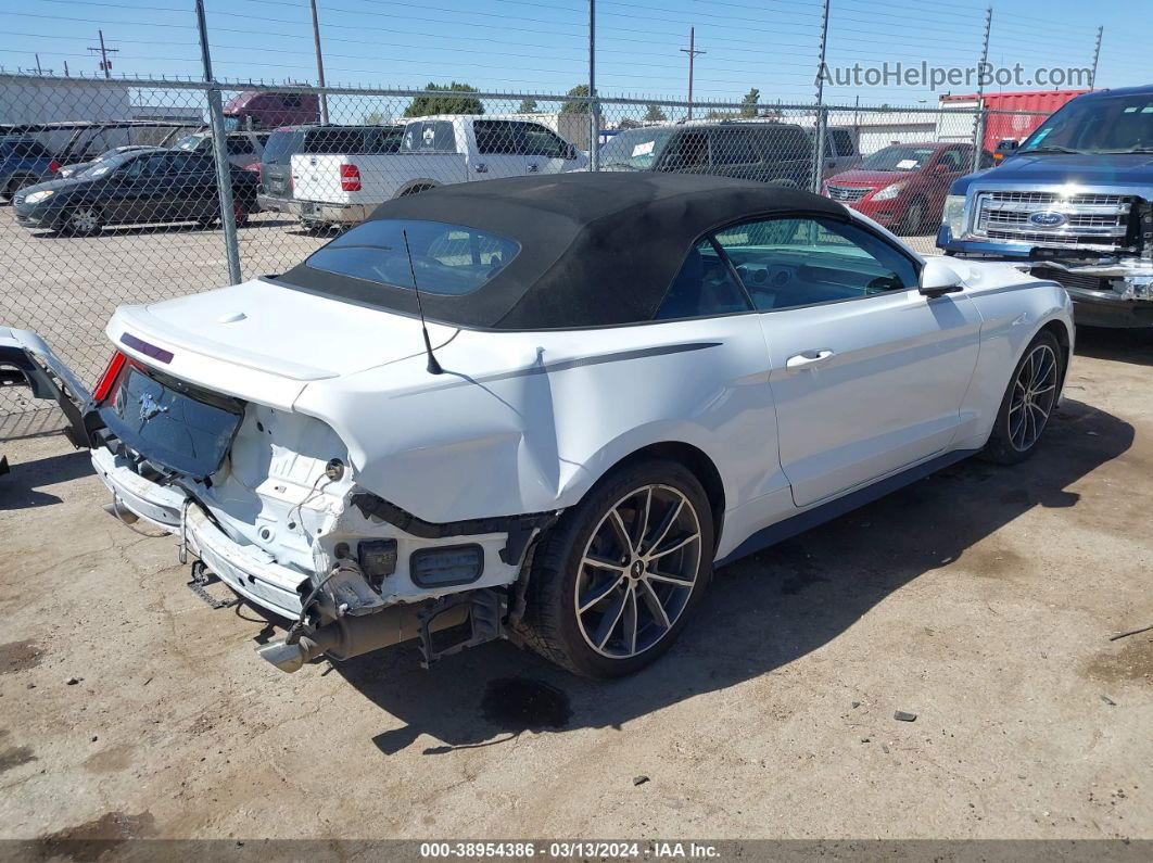 2019 Ford Mustang Ecoboost Premium White vin: 1FATP8UH3K5159730